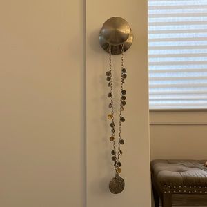 Coin necklace - in matte silver and matte gold